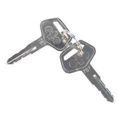 2PCS 787 Ignition Keys for Komatsu Excavator Dozer Backhoe Loader Equipment