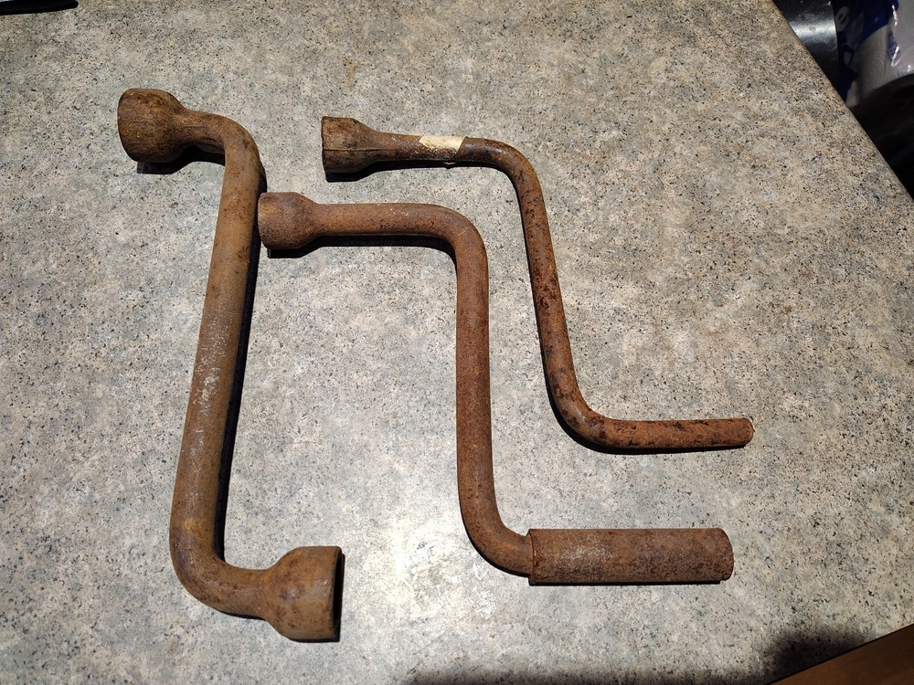 Lot Of 3 – Antique Tractor Car Truck Hand Crank/Lug Nut Wrench