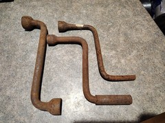 Lot Of 3 – Antique Tractor Car Truck Hand Crank/Lug Nut Wrench