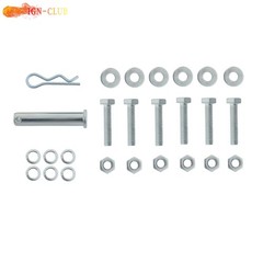 Compact Tractor Bolt on Grab Hooks & D Rings & 2″ Receiver For John Deere 1025R