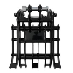 Rust Prevent Grapple for Mini Excavator 0.8-1.8T Powder Coated Black