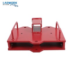 Forklift Trailer Hitch Receiver Attachment 2In 6500LBS for Dual Pallet Forks