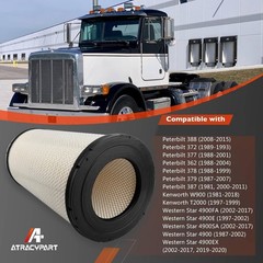 RS3534 Baldwin Engine Air Filter 25.2”x12.8” Compatible with Peterbilt 378 379