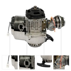 49cc Motor Engine Two-Stroke 3HP Single Cylinder with Large 0.32gal Fuel Tank,