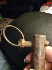 Hitch pin 7/8 by 5 inches with 2 washers and linch pin