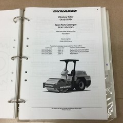 Dynapac CA-121D COMPACTOR PARTS BOOK CATALOG OPERATION MAINTENANCE MANUAL GUIDE