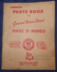 General Motors Detroit Diesel Series 51 Owners Parts Book Manual Marine Gen Ind