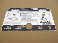Sa-200 Lincoln Welder Black Face Green Light Faceplate L5750 OEM Quality