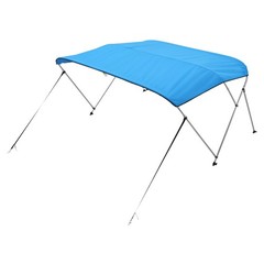 3 Bow Boat Bimini Tops, 600D Polyester Canopy with Aluminum Alloy Frame, Waterpr