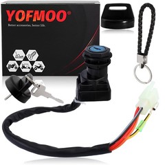 YOFMOO LT160 LT230 LT300 Ignition Key Switch Compatible with Suzuki Black