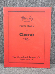 Cleveland Cletrac Model FD Crawler Tractor Parts Book Catalog Manual