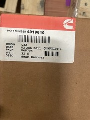 New Cummins Onan REMOVER,CAM GEAR 4919610, 2892359