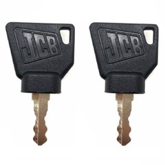 (2) JCB Heavy Equipment Ignition Keys – Factory Original with OEM Logo 701/45501