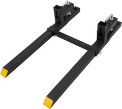 2500lbs/4000lbs Clamp on Pallet Forks Heavy Duty Tractor Forks Quick Attach Fork