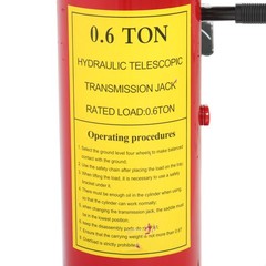 1322-1660lbs Capacity Hydraulic Transmission Jack 2 Stage Adjustable Telescoping