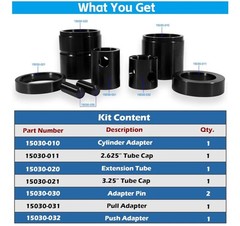 Leaf Spring Pin & Bushing Adapter Kit 15030. Automann, Batco, Freightliner. #0