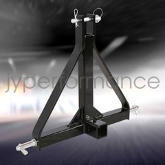 Heavy Duty 3 Point 2″ Receiver Trailer Hitch Category 1 Tractor Tow Drawbar Pull