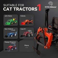 Heavy-Duty Quick Hitch for Category 1 Tractors – 5-Position Adjustable Adapter
