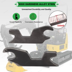For John Deere 27 35 D C G Zts 110 Tlb Quick Change Bucket Attachment Ears 3/5″