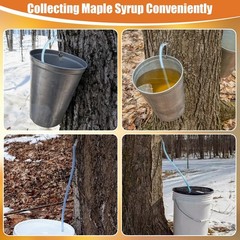 Maple Syrup Tapping Kit – 6 Stainless Steel Tree Taps, 2 Sap Filters, 20FT Tube