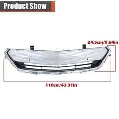 Lower Front Grille with Holes Silvery Black Replacement Volt Premier 2016-2019