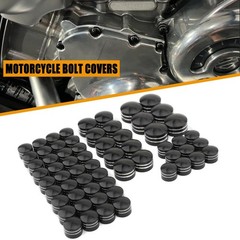 62PCS Motorcycle Bolt Covers Engine Head Bolts Toppers Cap for Harley 2018-20…