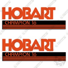 Fits Hobart Champion 16 Decal Kit Welder/Generator Stickers (Set of 2)