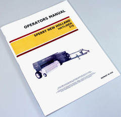 Sperry New Holland 315 Hayliner Square Baler Owners Operators Manual Maintenance