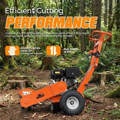420cc 15HP Stump Grinder,12” Cutting Height/10” Cutting Depth Free shipping