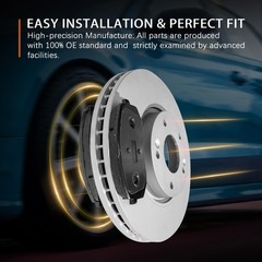 10.24″ 260mm Rear Ceramic Pads Rotors 13-15 ILX 06-11 CSX 06-15 Civic 31420 537