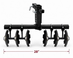 Big Buck Food Plot Plow 6 Disc 28” ATV UTV Wildlife Hunting Plow