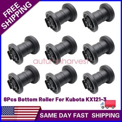 8pcs Bottom Roller Kit FIT Kubota KX121-3 SS ST Mini Excavator Track RD118-21700
