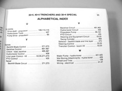 J I Case Davis 30+4 40+4 Trencher 30+4 Special Parts Manual Catalog
