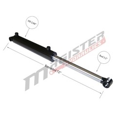 Hydraulic Cylinder Welded Double Acting 2.5″ Bore 32″ Stroke Cross Tube 2.5×32