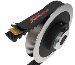 Raw edge cogged belt, 7/8″ x 43″, RPF7410