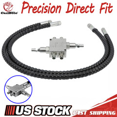 ‎Mini Excavator Cushion Valve Kit For machine w/ 1/4” Hydraulic Hoses & M14x1.5