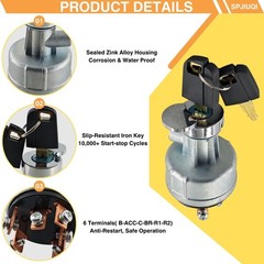 7Y3918 Ignition Switch w/2 Key Fits Caterpillar CAT Excavator 307 307B 307C 308C