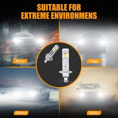 LED Tractor Headlight Kit For Kioti DK6020 DK6020CH-EU 6000K Bright White 4pcs