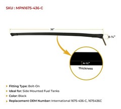 2 PacK 578-5102 Fuel Tank Strap for International 7100 Series (1986-1997)