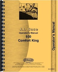 Case 930 Comfort King Tractor Operators Manual SN# 8229001 & up