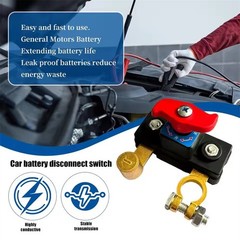 Car Battery Disconnect Isolator Cut Off Switch 12/24V Universal Battery Terminal