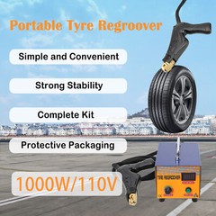 1000W Tire Groover Machine, 110V Rubber Tire Regroover Machine Tire Grooving Set
