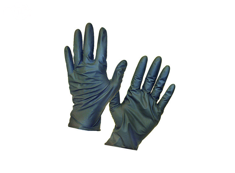 DuraSkin Black Nitrile Gloves Large 6 Mil Powder-Free Textured 100/Box