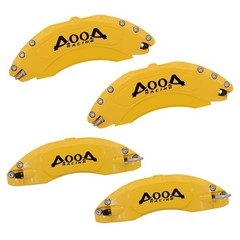 Caliper Covers Yellow Black Logo Acura ILX 2016-2023 Front Rear
