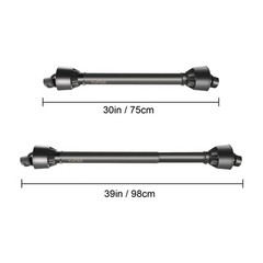 VEVOR PTO Shaft PTO Driveshaft 1-3/8″ 6 Spline/Round T4 Black 30-39″ for Tractor