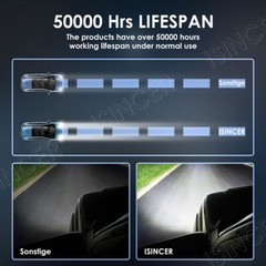 Pair 4″ INCH LED Work Lights Spot Flood Fit Case IH John Deere x500 Lawn Tractor