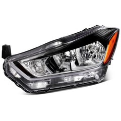 Halogen Black Clear Headlight Driver Side 2017-2020 Nissan Kicks 26060-5RL0A