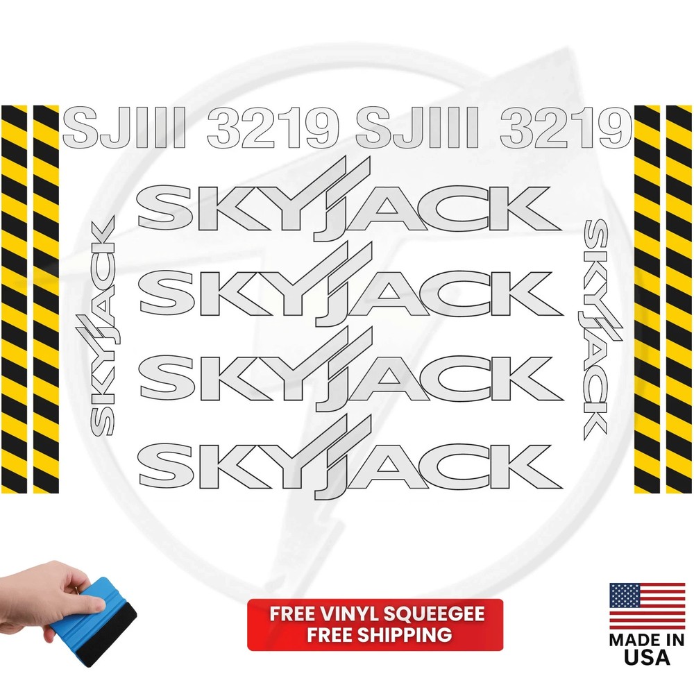 Fits Skyjack SJIII 3219 Main Decals Scissor Lift Stickers – Free Shipping