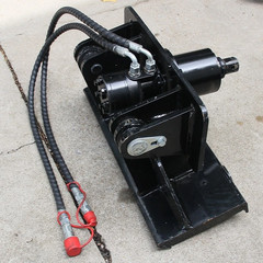 Hydraulic Auger Attachment For Mini Skid Steer Post Hole Drilling Tool Free Ship