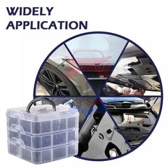 1101-1295X Car Retainer Auto Fasteners Body Plastic Trim Clips Pin Rivet Bumper